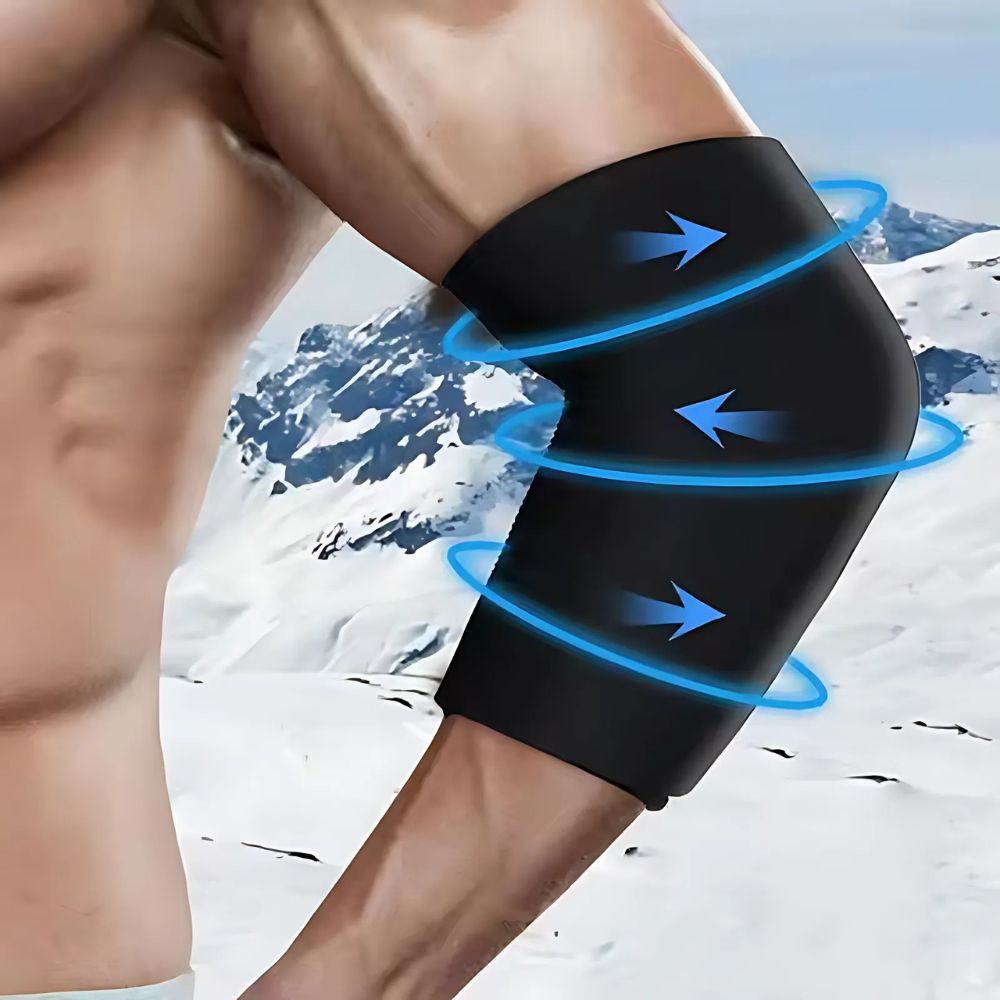 Kühlgel-Bandage für Knie, Ellbogen & Handgelenk – Wiederverwendbare Kompressionsbandage