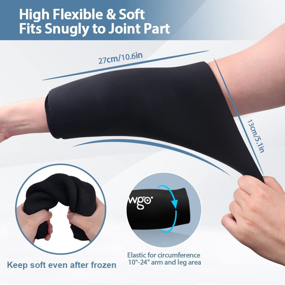 Kühlgel-Bandage für Knie, Ellbogen & Handgelenk – Wiederverwendbare Kompressionsbandage